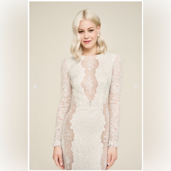 LAST PRICE DROP!! NEW Tadashi Shoji Hotah Wedding Gown size 6 - Picture 2 of 14